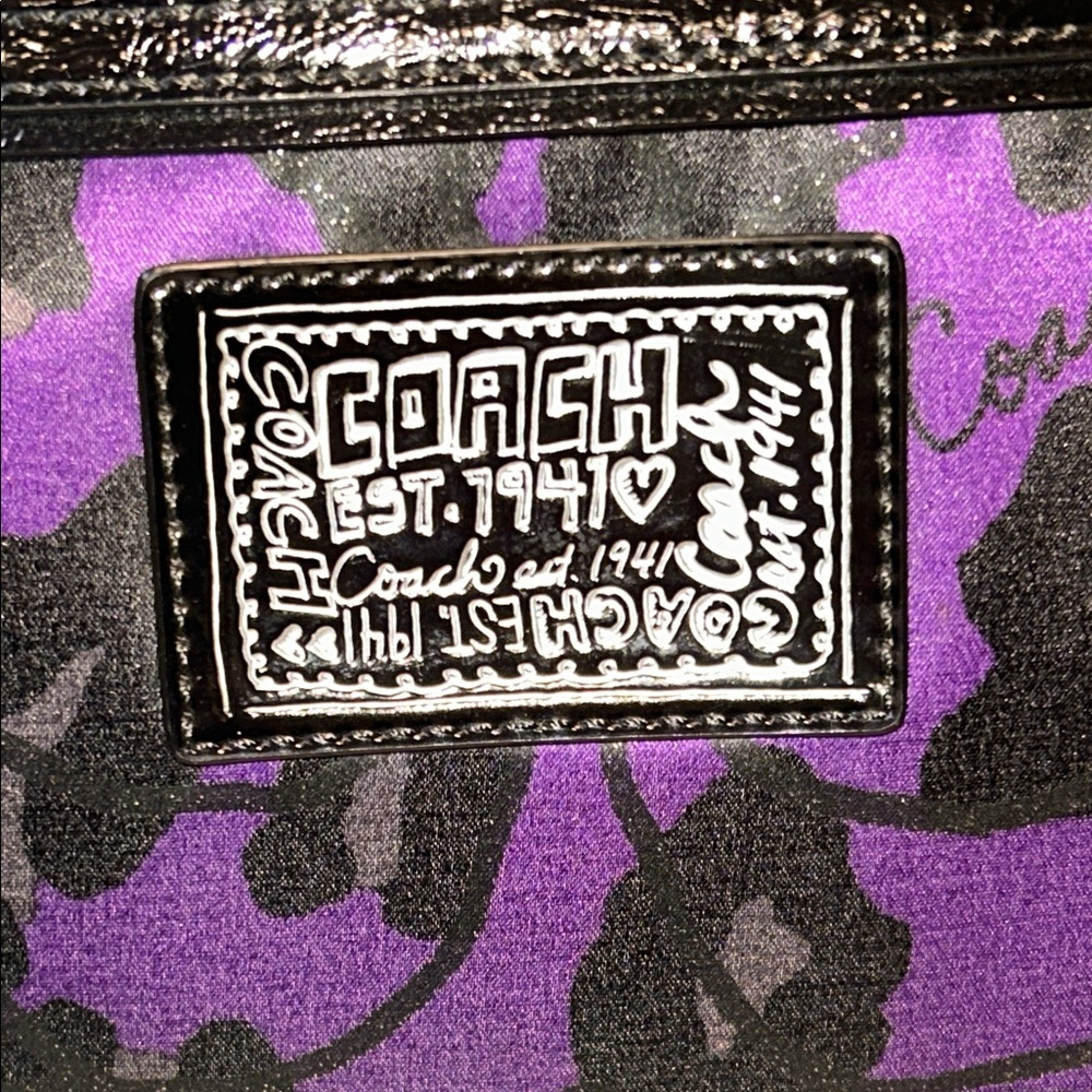 Coach Poppy Daisy Ocelot Hobo Shoulder Bag and Poppy Lanyard - Picture 3 of 17